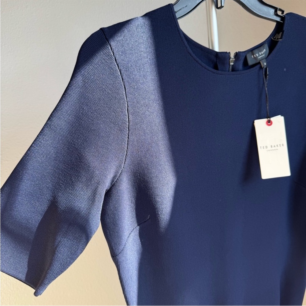 Ted Baker Navy Blue Mini Dress - Picture 6 of 6